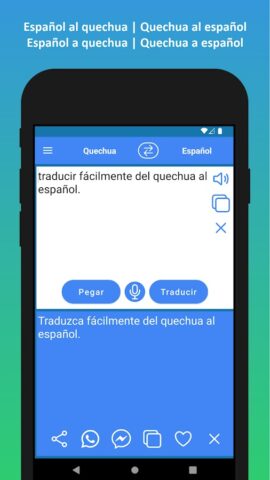 traductor de quechua a español для Android — скриншот 3