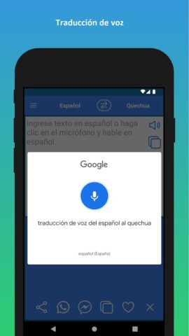 traductor de quechua a español для Android — скриншот 4