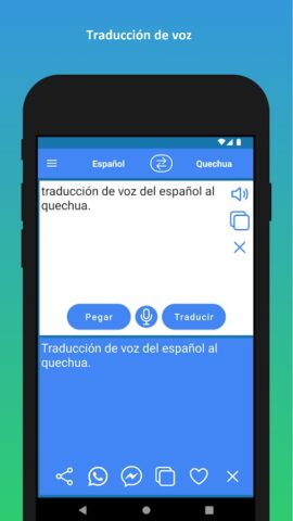 traductor de quechua a español для Android — скриншот 5