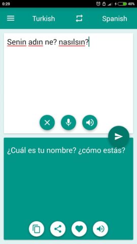Spanish-Turkish Translator для Android — скриншот 1