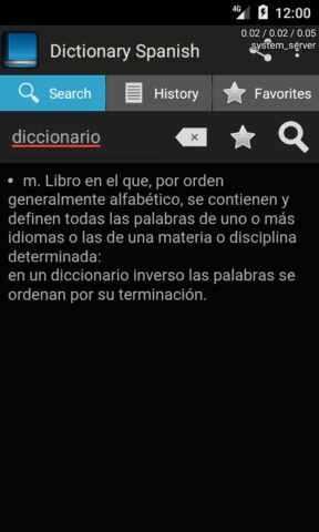 Diccionario Español для Android — скриншот 5
