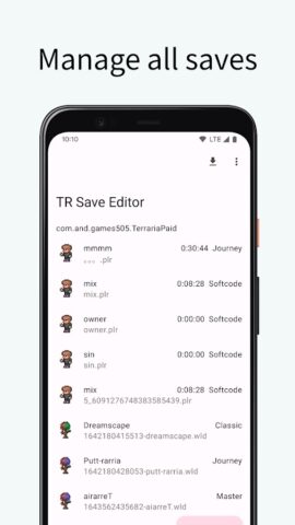 TR Save Editor для Android — скриншот 1