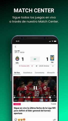 TUDN: TU Deportes Network для Android — скриншот 5