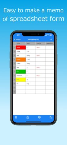 Table Memo для iOS — скриншот 1