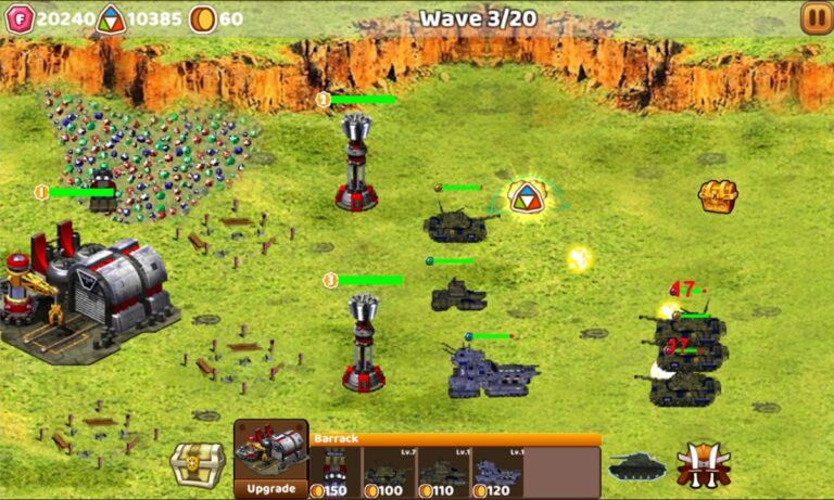 Tank Defend: Red Alert Command для Android — скриншот 1