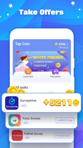 Tap Coin — Make money online для Android — скриншот 1