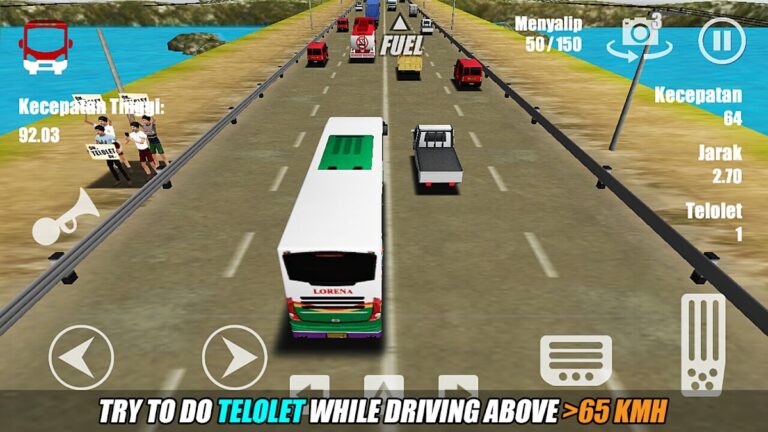 Telolet Bus Driving 3D — скриншот 3