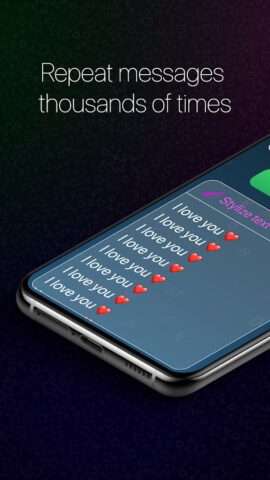 Повторитель Текста: СМС Бомбер для Android — скриншот 1