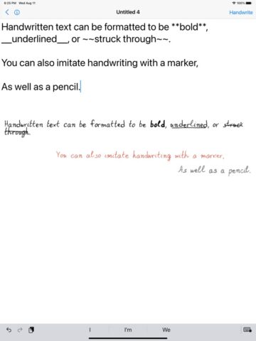 Text2Handwriting для iOS — скриншот 4