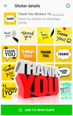 Спасибо стикеры для ватсапа для Android — скриншот 5