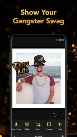 Thug Life Sticker Pic Editor для Android — скриншот 1