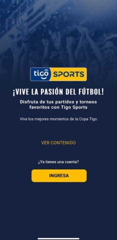 Tigo Sports Bolivia для Android — скриншот 1