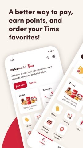Tim Hortons для Android — скриншот 1
