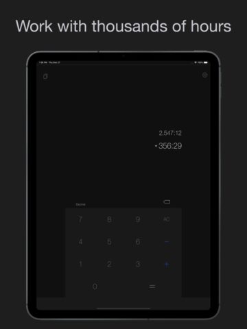 Калькулятор времени для iOS — скриншот 5