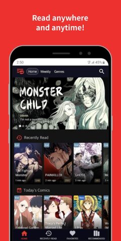 Toomics — Read Premium Comics для Android — скриншот 1