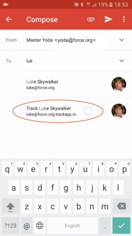 Track — Email Tracking для Android — скриншот 1