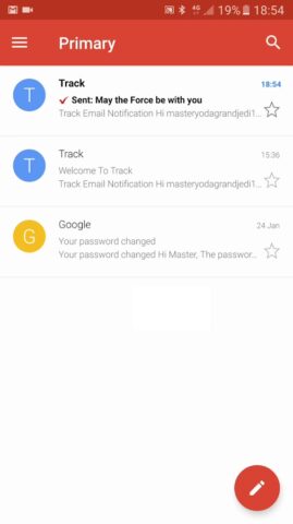 Track — Email Tracking для Android — скриншот 2