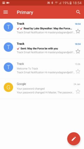 Track — Email Tracking для Android — скриншот 3