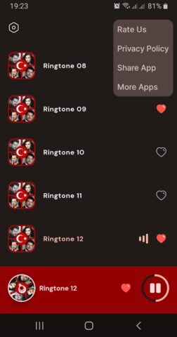 Турецкие Рингтоны для Android — скриншот 5