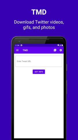 Twitter Video Downloader (HD) для Android — скриншот 1
