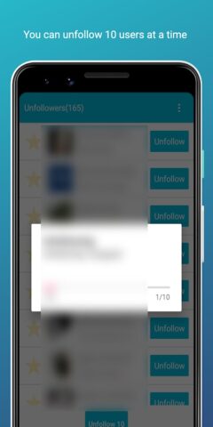 Unfollow Users Plus для Android — скриншот 2