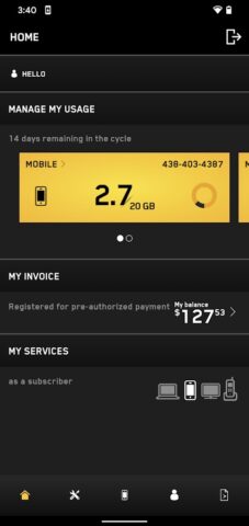 Espace client + для Android — скриншот 1