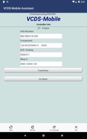 VCDS-Mobile Assistant для Android — скриншот 4