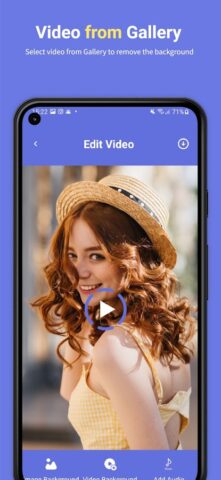 Смена фона видео для Android — скриншот 2