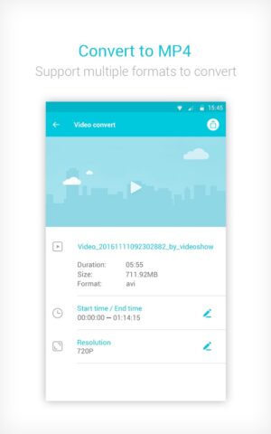 Видео конвертер и компрессор для Android — скриншот 3