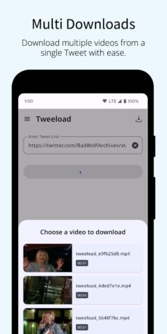 Video Downloader for Twitter X для Android — скриншот 2