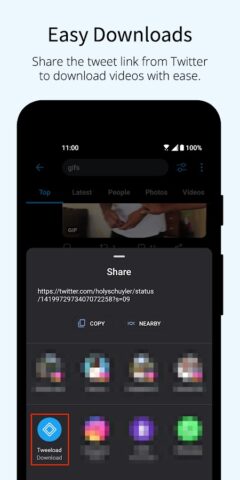 Video Downloader for Twitter X для Android — скриншот 3