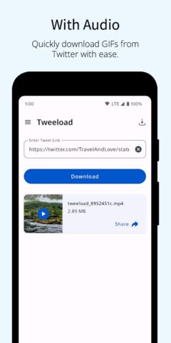 Video Downloader for Twitter X для Android — скриншот 4