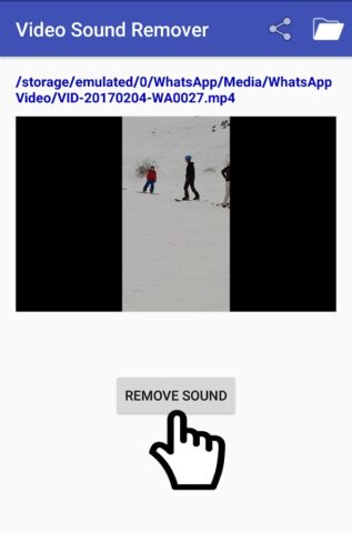 Видео звук удаляется для Android — скриншот 1