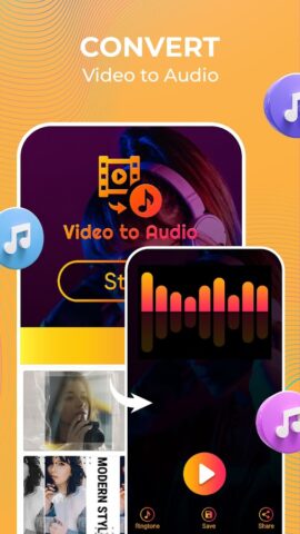 Video to Mp3 Audio Converter для Android — скриншот 1