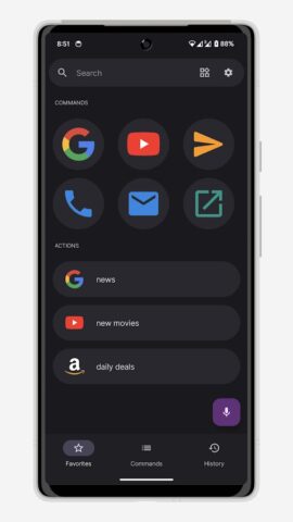 Голосовой поиск для Android — скриншот 1