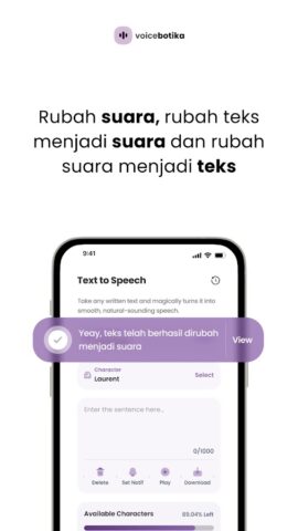 Voicebotika — Text To Speech для Android — скриншот 1