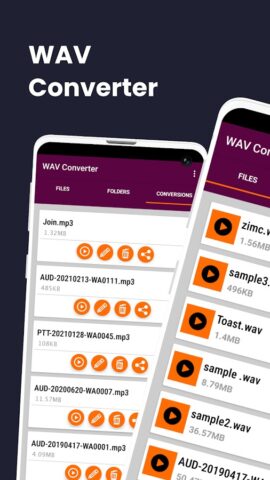 WAV To MP3 Converter для Android — скриншот 1