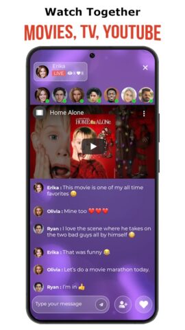 Watch Together для Android — скриншот 1