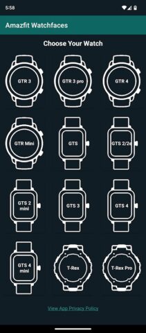 Watchfaces for Amaz Watches для Android — скриншот 2