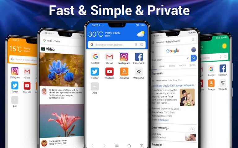 Веб-браузер для Android — скриншот 1