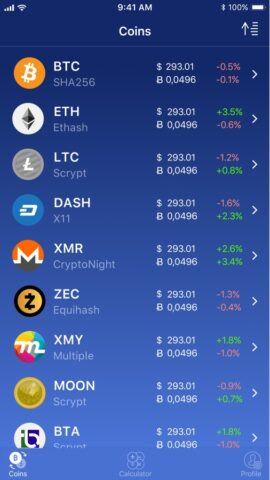 What2Mine для iOS — скриншот 1