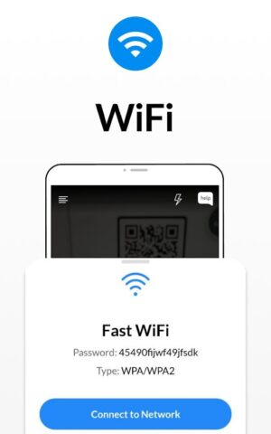 сканер  и штрих-кодов WiFi QR для Android — скриншот 2