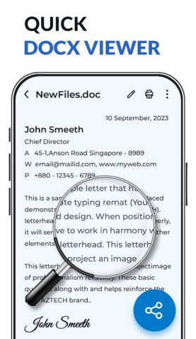 Docx Читатель — документ ворд для Android — скриншот 2