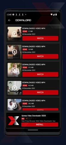 X Video Downloader 2023 для Android — скриншот 5