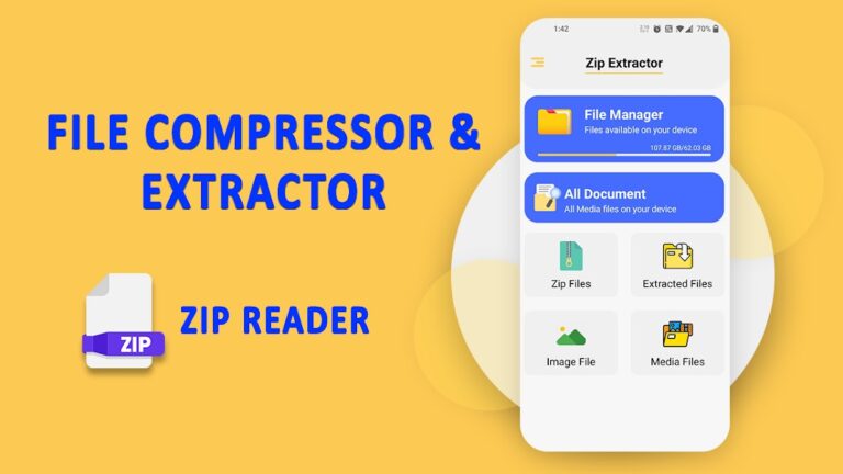 Zip File Reader Compressor App для Android — скриншот 1