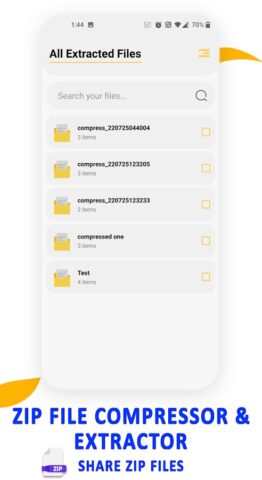 Zip File Reader Compressor App для Android — скриншот 4