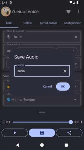 Zueira’s Voice: Text to Speech — скриншот 3