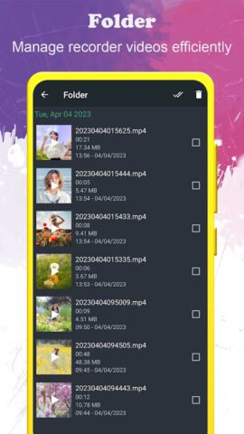 фоновый видеомагнитофон для Android — скриншот 3
