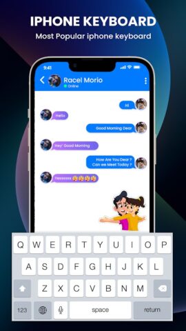 iPhone Keyboard для Android — скриншот 1