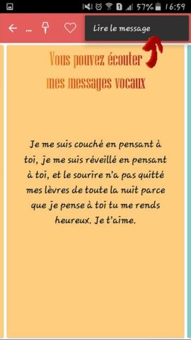 sms d’amour touchants 2026 для Android — скриншот 2